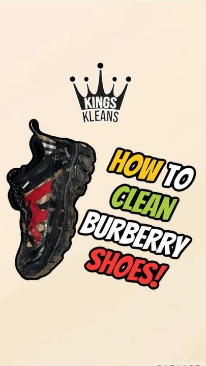 how to clean burberry leather|Burberry shoe repair.